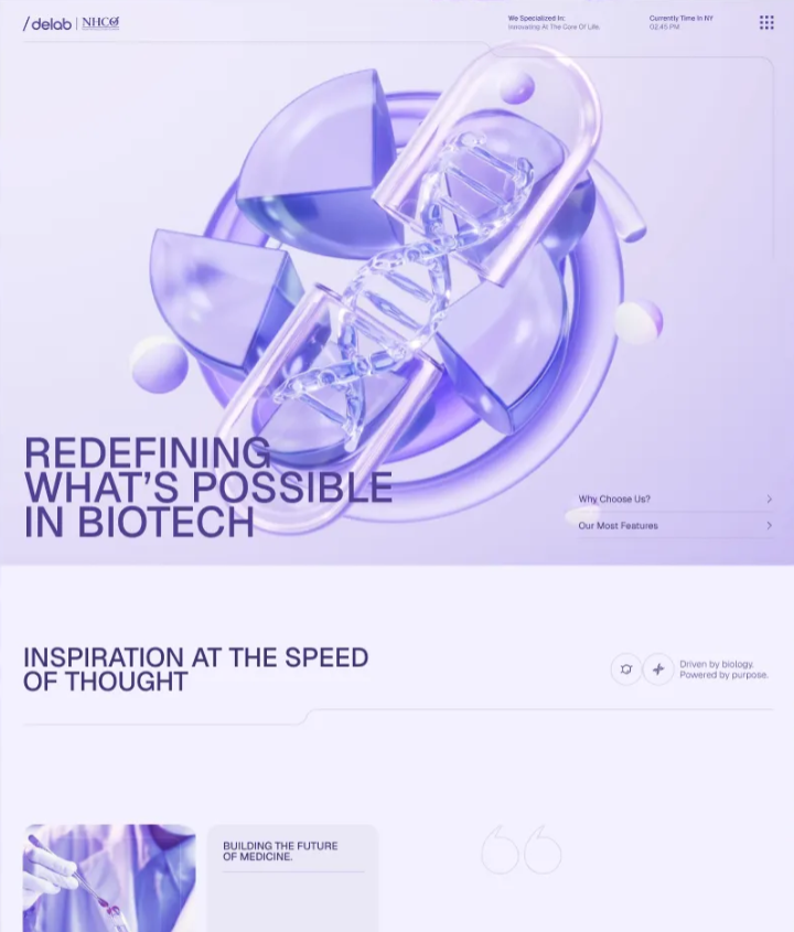 Website design example 9